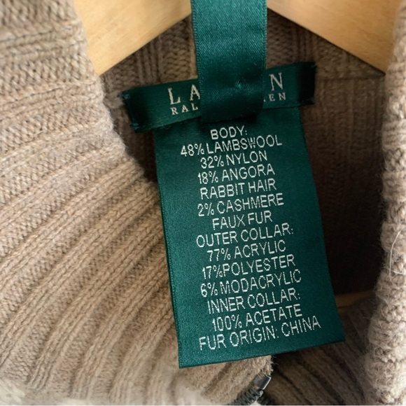 Ralph Lauren sweater lambs wool/ angora rabbit hair / cashmere - Picture 4 of 9